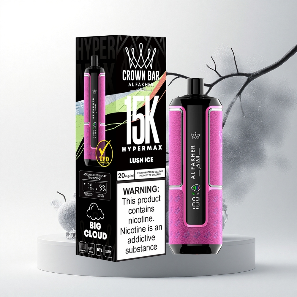 Al Fakher Crown Bar 15K Hypermax Frisse IJs 22ml 600mAh