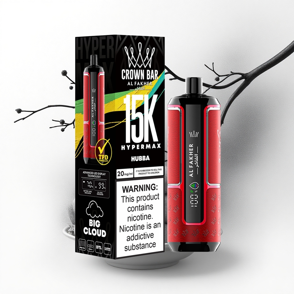 Al Fakher Crown Bar 15K Hypermax Hubba 22ml Type-C 600mAh
