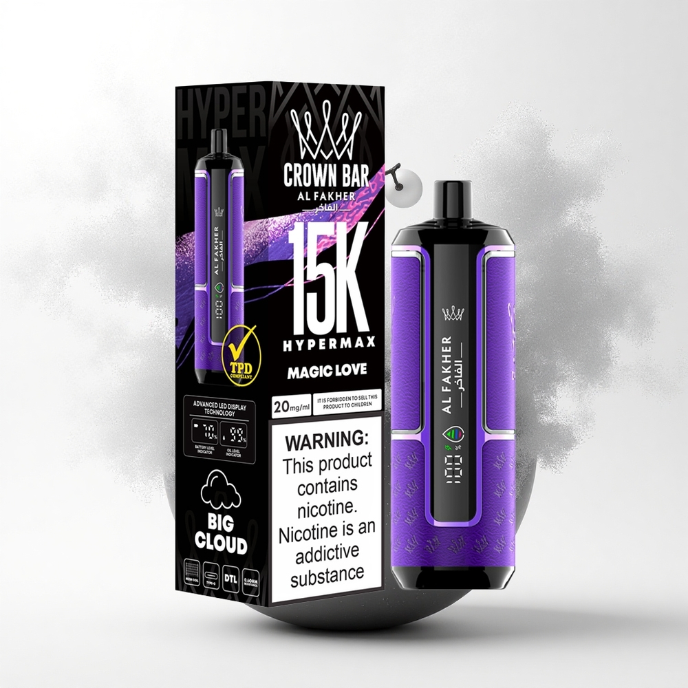 Al Fakher Crown Bar 15K Hypermax Magische Liefde 22ml Type-C 6mg
