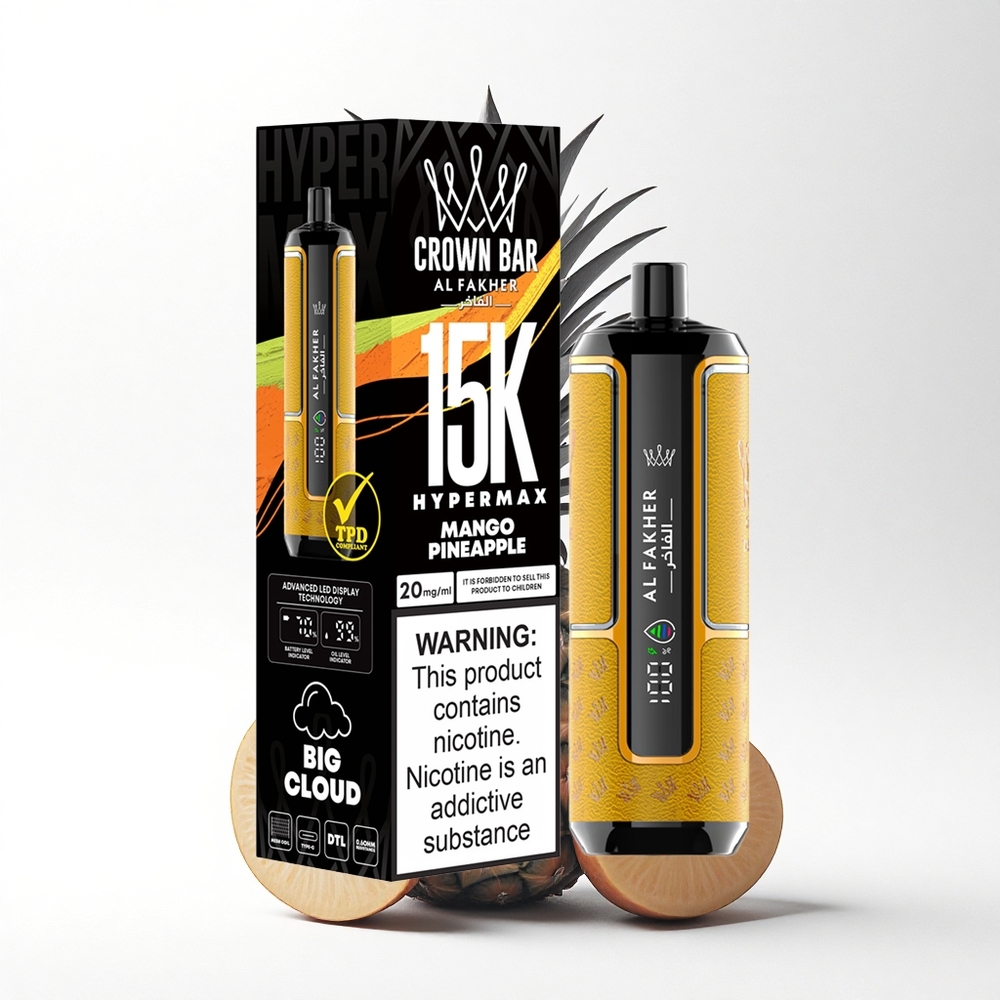 Al Fakher Crown Bar 15K Hypermax Mango Ananas Lichtgewicht 22ml