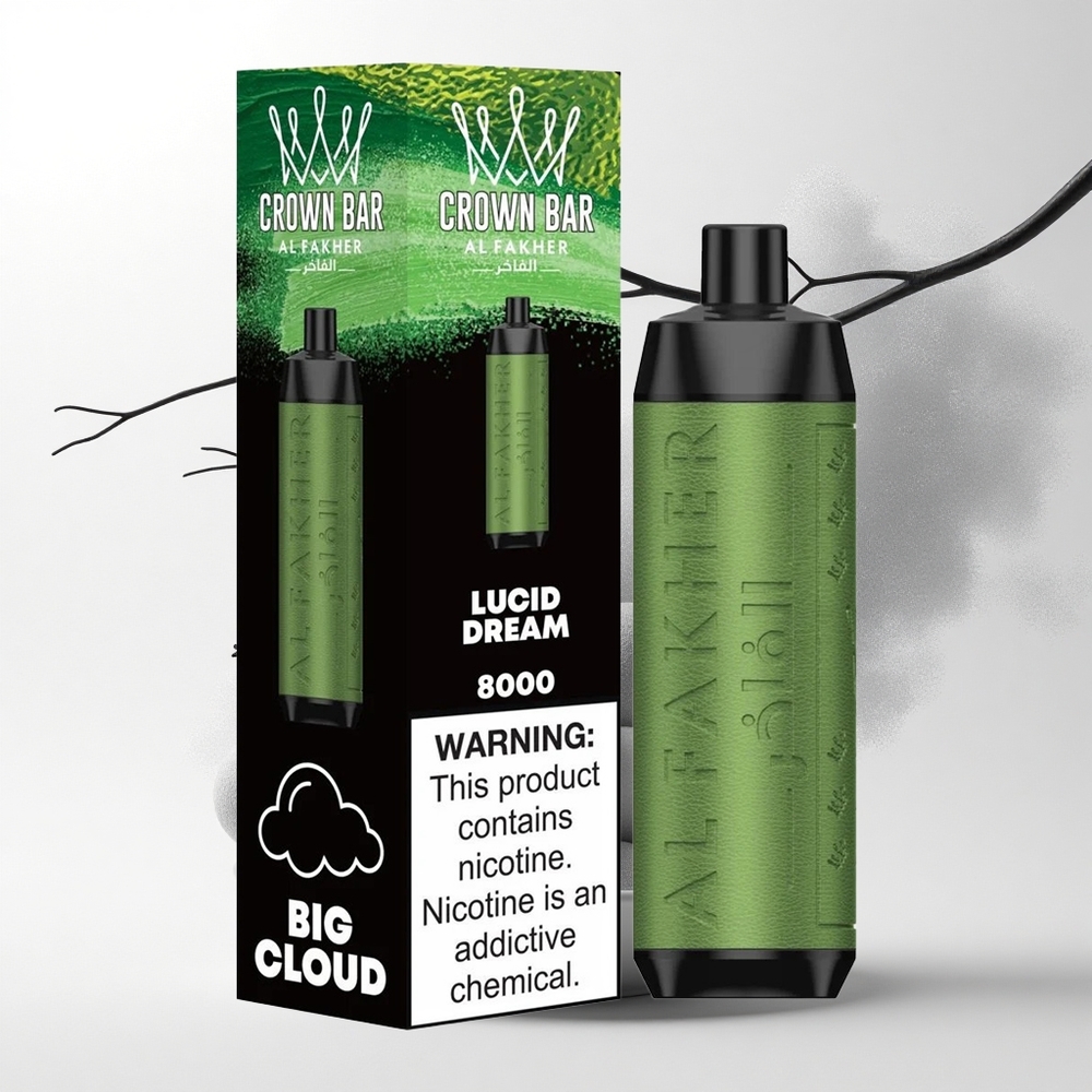 Al Fakher Crown Bar 8000 Crystal Helder Droom 600mah 18ml 5mg
