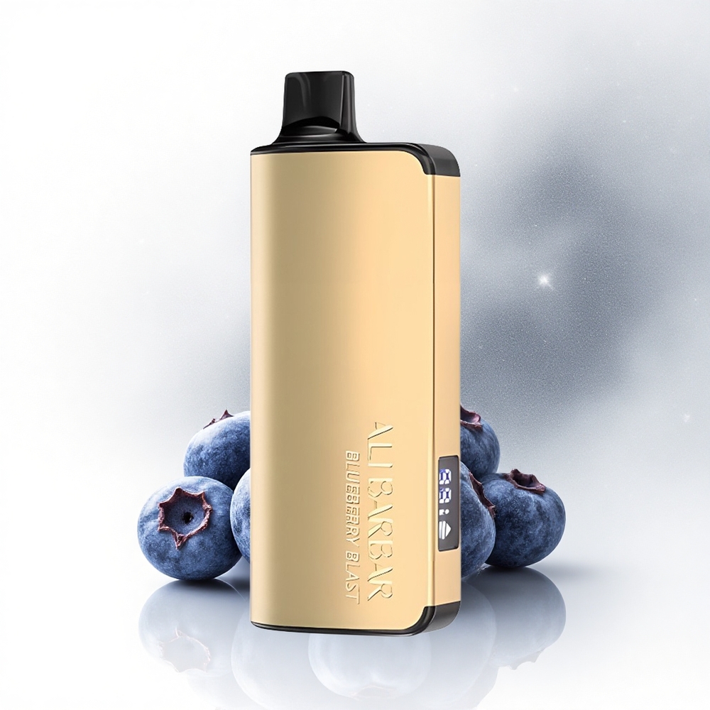 Alibarbar Ingot 9000 Puffs Blauwe Bes Kracht 22ml 2350mAh LED