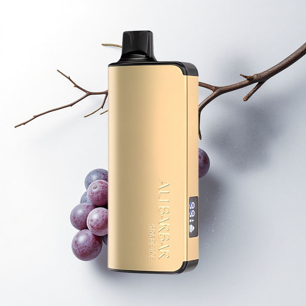 Alibarbar Ingot 9000 Puffs Druiven IJs 22ml 2350mAh LED