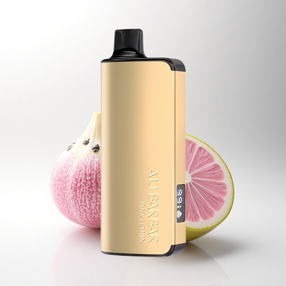 Alibarbar Ingot 9000 Puffs Roze Citroen 2350mah LED