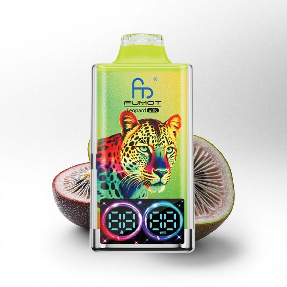 Fumot Leopard 40K Puffs Kiwi Passievrucht Guave 5% Nicotine 700mAh Dual Mesh