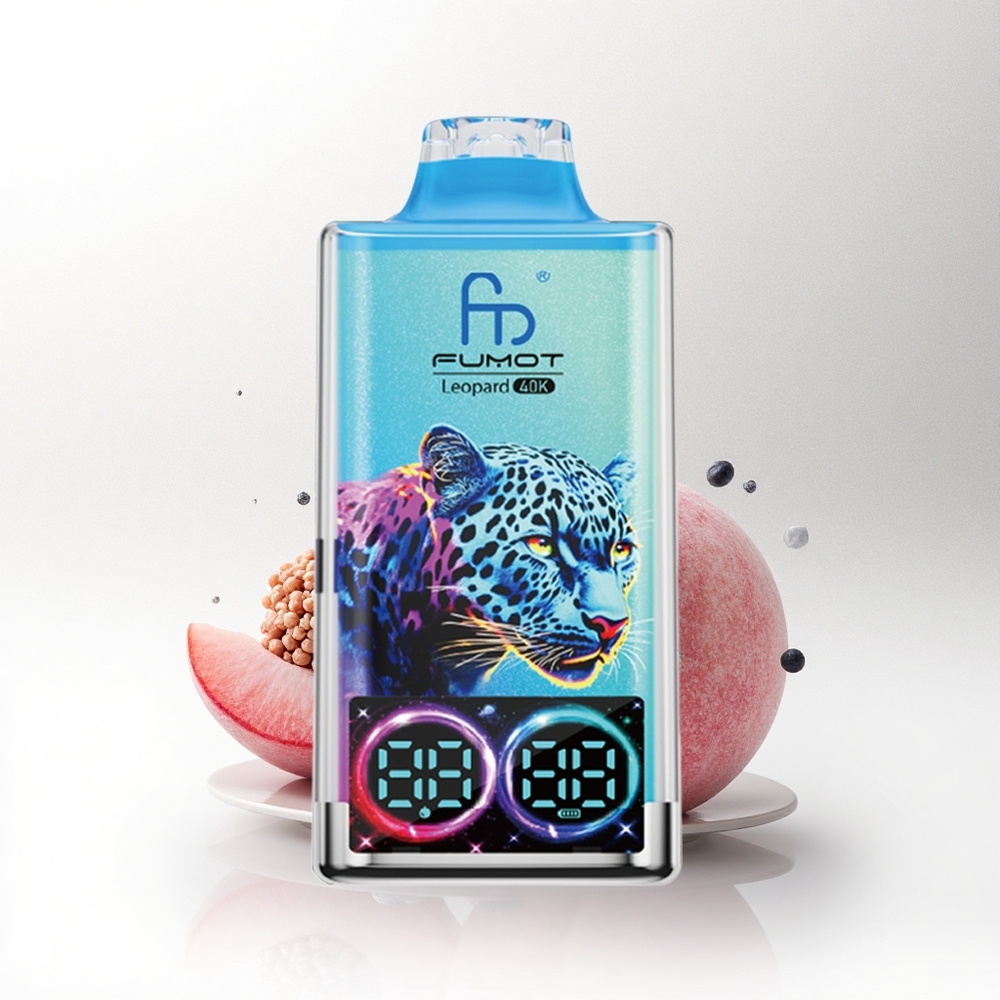 Fumot Leopard 40K Puffs Perzik Bes Dual Mesh 5% Nicotine
