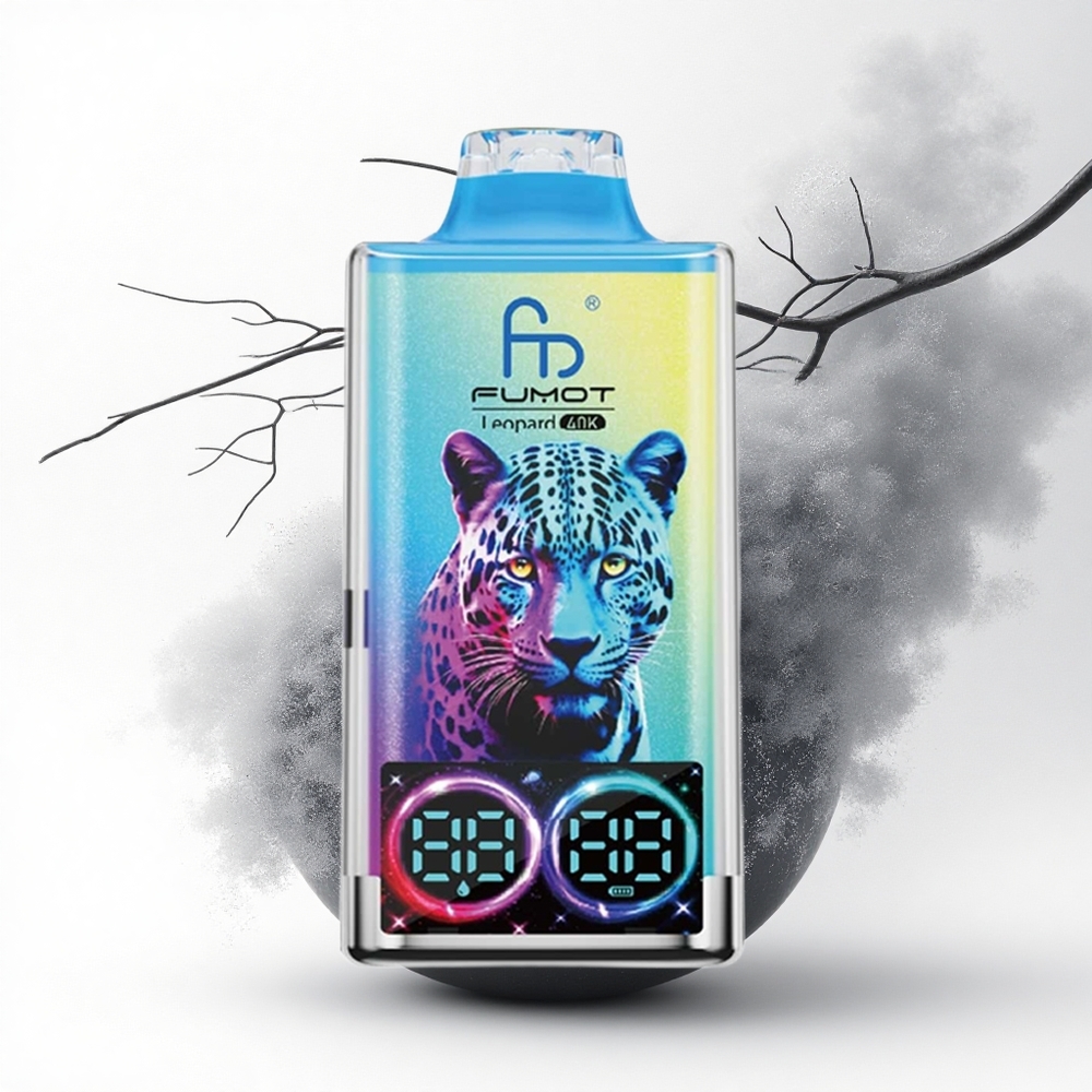 Fumot Leopard 40K Puffs Zwarte Draak IJs Dual Mesh 5% Nicotine 700mAh