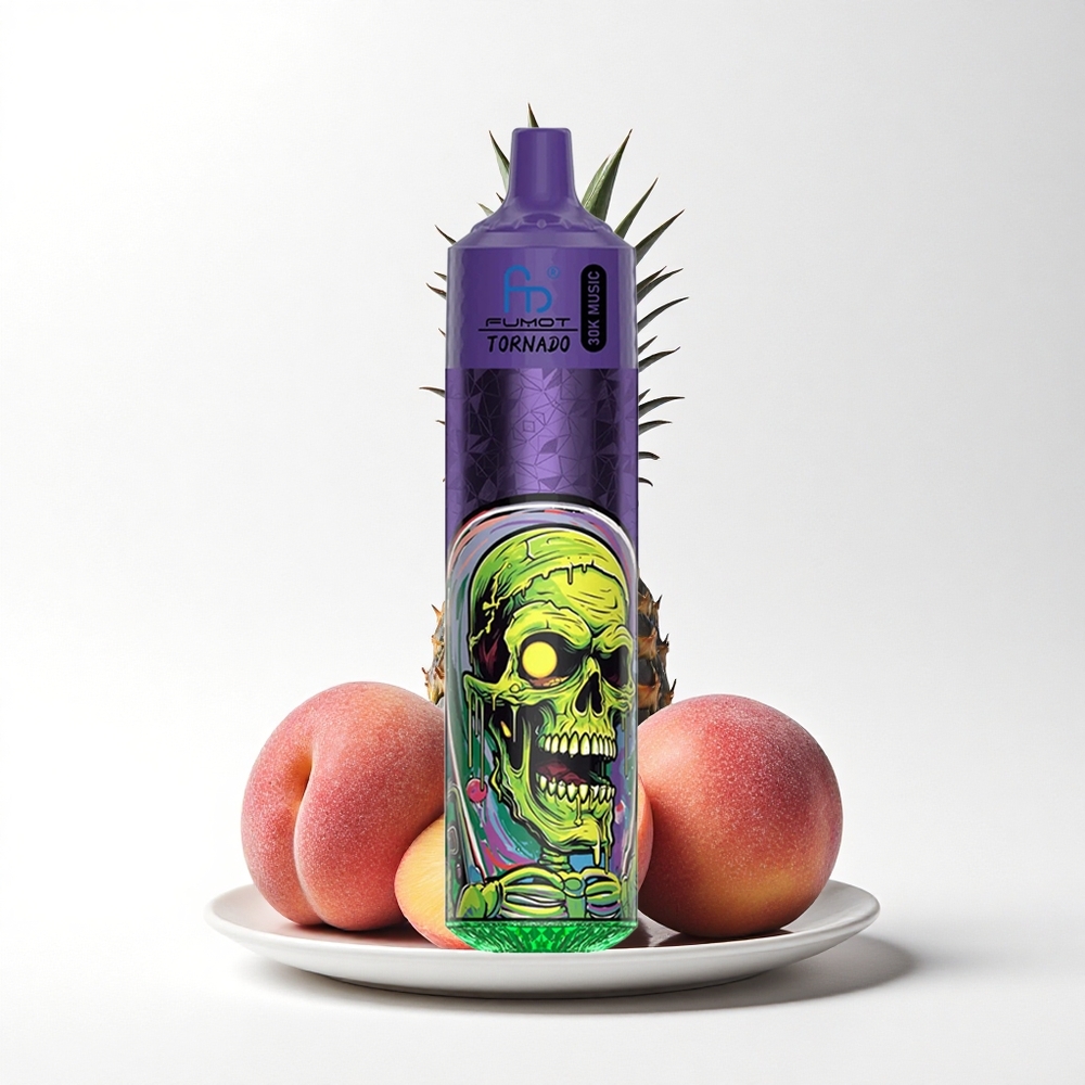 Fumot Randm Tornado 30000 Puffs Perzik Mango Ananas LED Scherm 30mL 600mAh