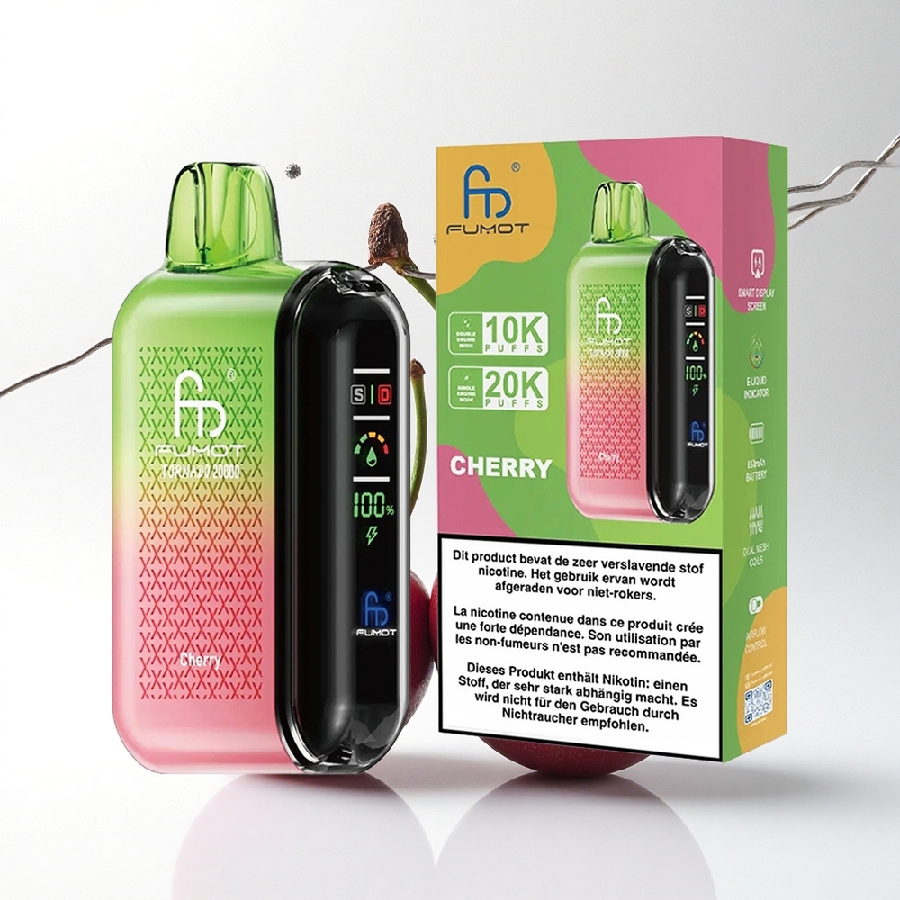 Fumot Tornado 20000 Puffs Kers Dual Mesh & Slim Display