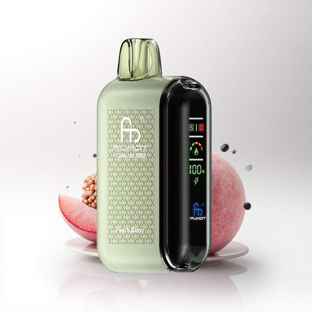 Fumot Tornado 20000 Puffs Perzikbes Dual Mesh Coil