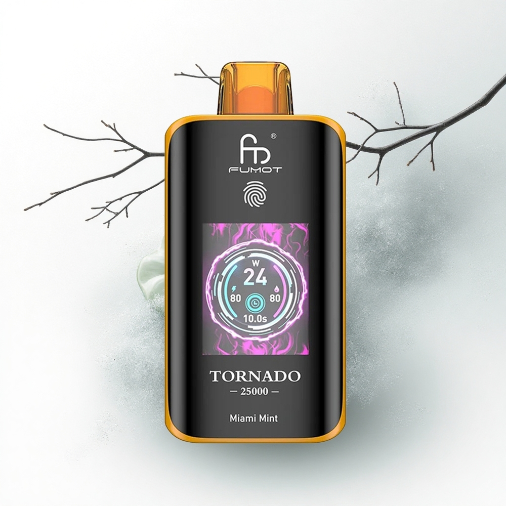 Fumot Tornado 25000 Puffs Amsterdam Munt HD Scherm 700mAh 20ml