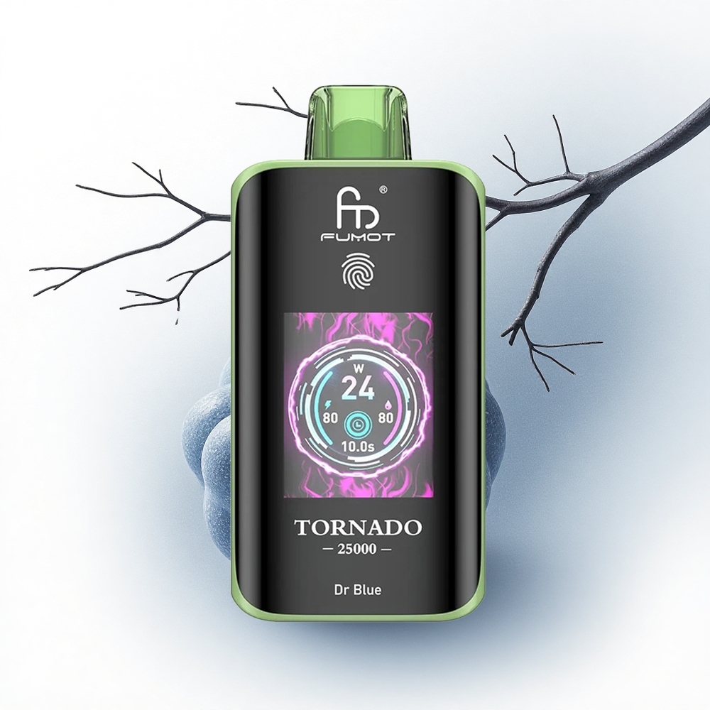 Fumot Tornado 25000 Puffs Dr Blauw HD Scherm 20ml 700mAh