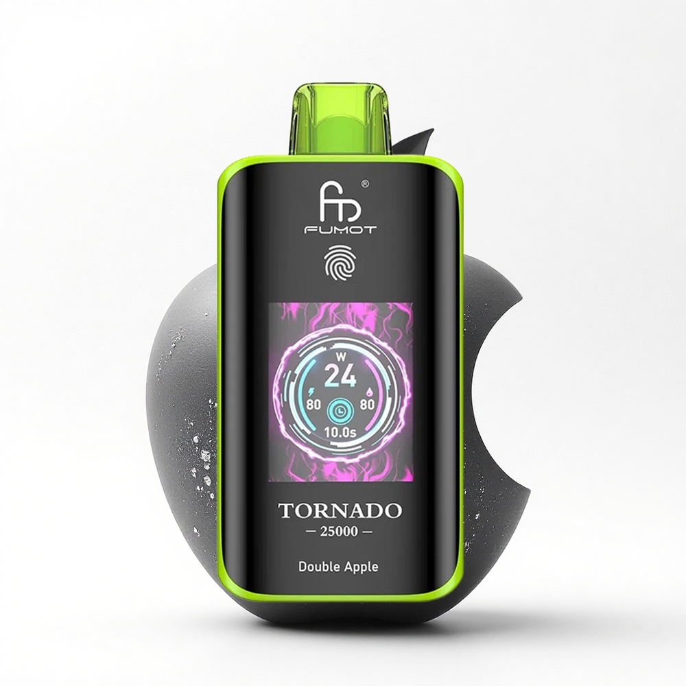 Fumot Tornado 25000 Puffs Dubbel Appel HD Scherm 700mAh 20ml
