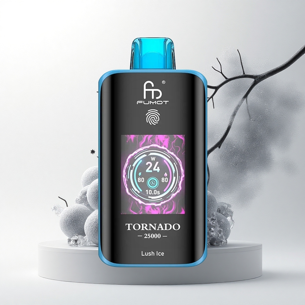 Fumot Tornado 25000 Puffs Frisse IJs HD Scherm 20ml Oplaadbare Batterij