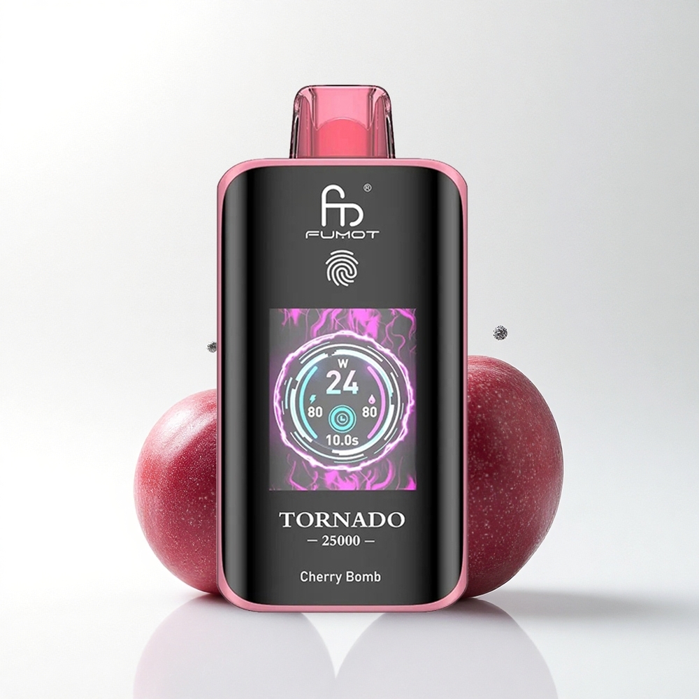Fumot Tornado 25000 Puffs Kers Bom Scherm 700mAh 20ml