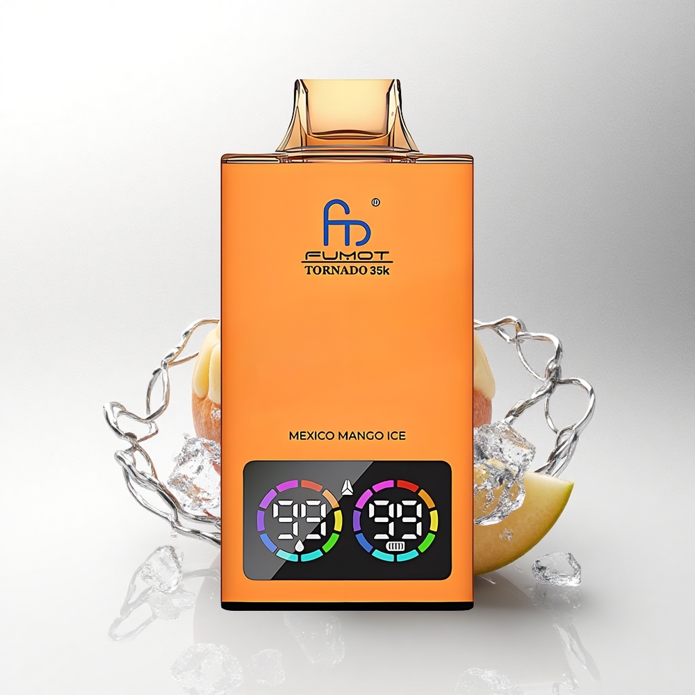 Fumot Tornado 35000 Puffs Nederlandse Mango IJsdubbel Mesh Coil RGB