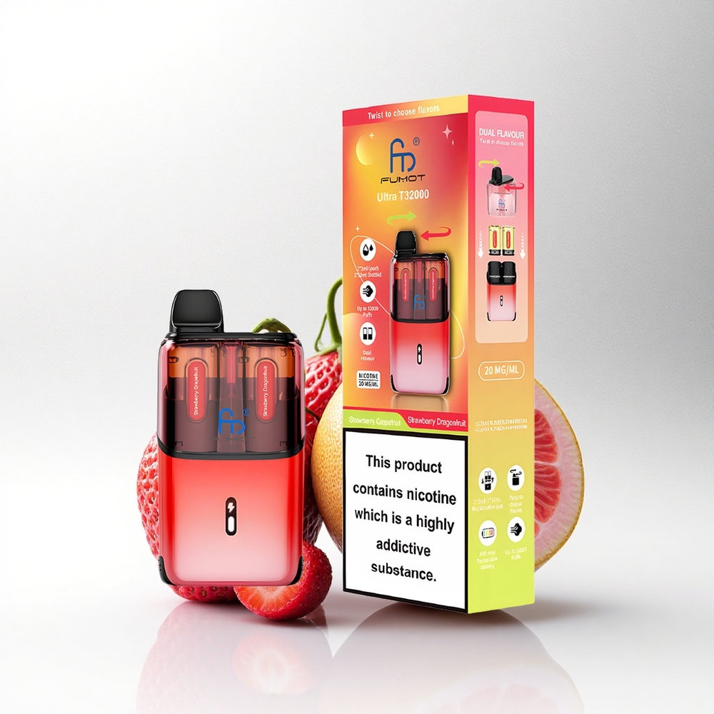 Fumot Ultra T32000 Puffs Aardbei Drakenfruit Mesh 800mAh Type-C
