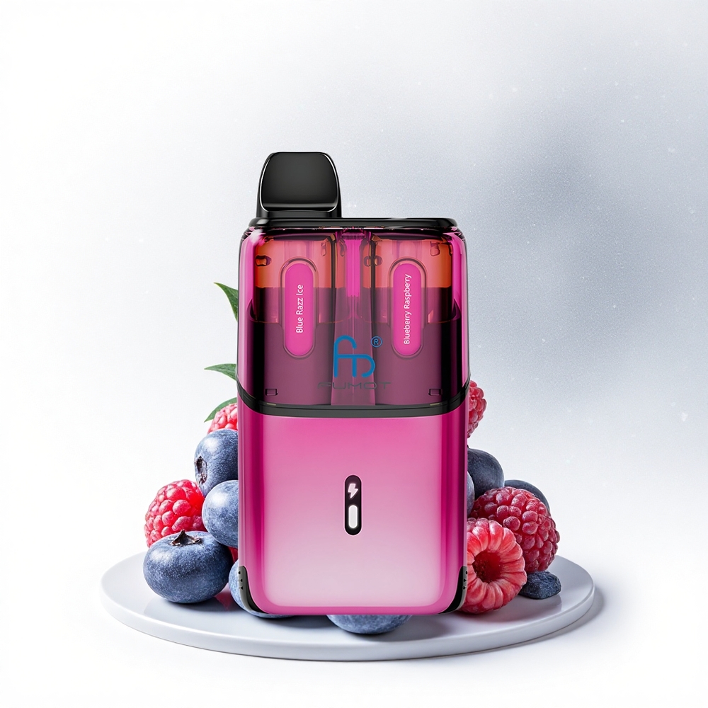 Fumot Ultra T32000 Puffs Blauwe Framboos IJs - Blauwe Bes Framboos met Geavanceerde Mesh Coil en Type-C Opladen