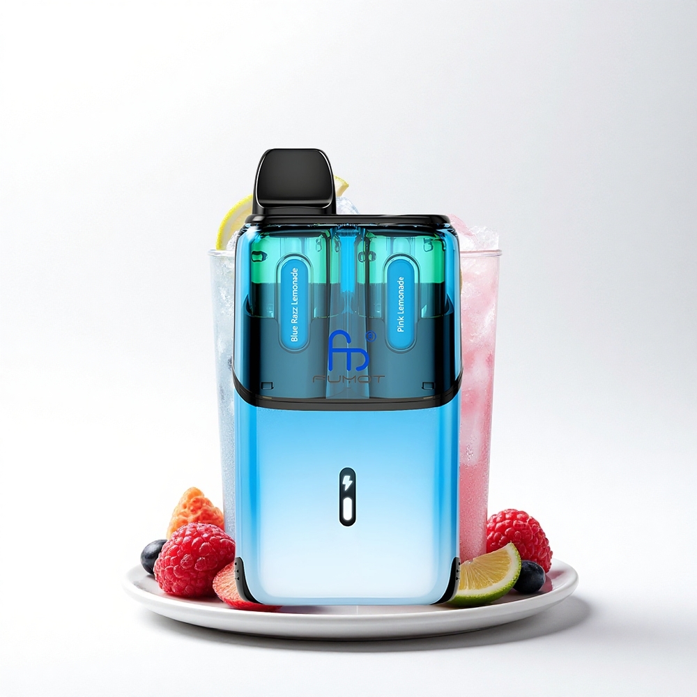 Fumot Ultra T32000 Puffs Blauwe Framboos Limonade - Roze Limonade met Geavanceerde Mesh Coil en Type-C Opladen