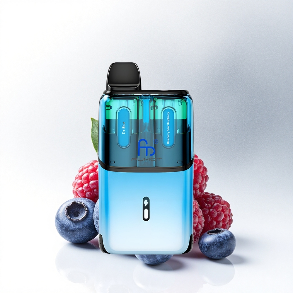 Fumot Ultra T32000 Puffs Dr Blauw - Bosbes Zure Framboos met 800mAh & Mesh Coil