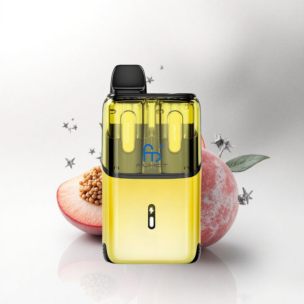 Fumot Ultra T32000 Puffs Driedubbele Mango - Sappige Perzik met 24ml Vloeistof en Mesh Coil