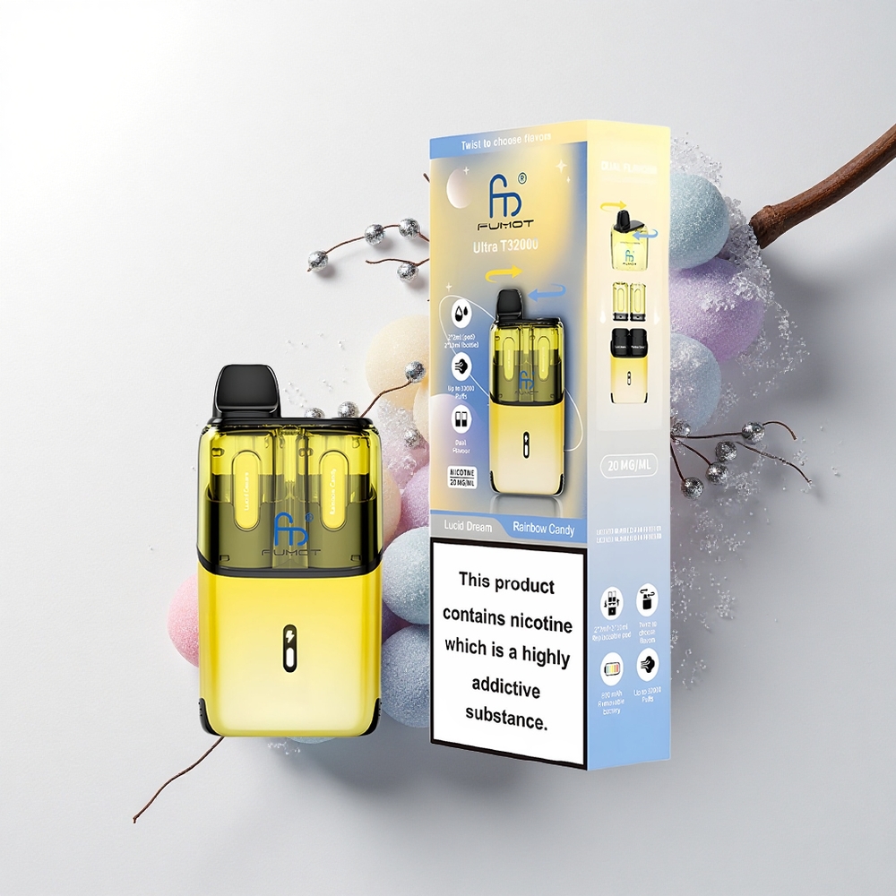 Fumot Ultra T32000 Puffs Dromerige Snoepregen - 800mAh Mesh Coil Type-C