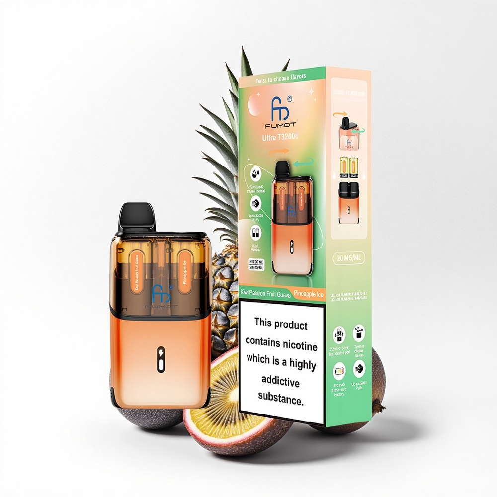 Fumot Ultra T32000 Puffs Kiwi Passievrucht Guava - Ananas IJs met Geavanceerde Mesh Coil & Snelladen