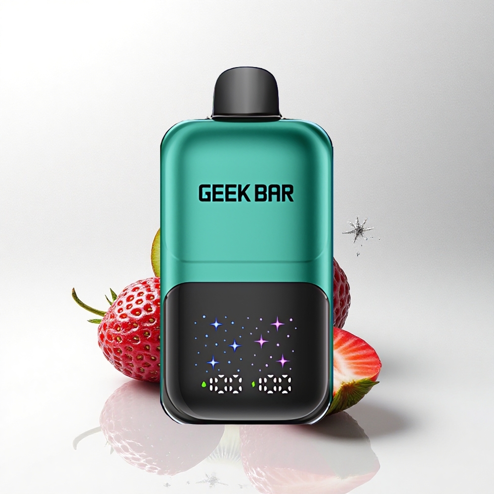 GEEK BAR 2GO 20ml 50000 Puffs Aardbei & Kiwi Groot Scherm Oplaadbaar Dubbel Tank