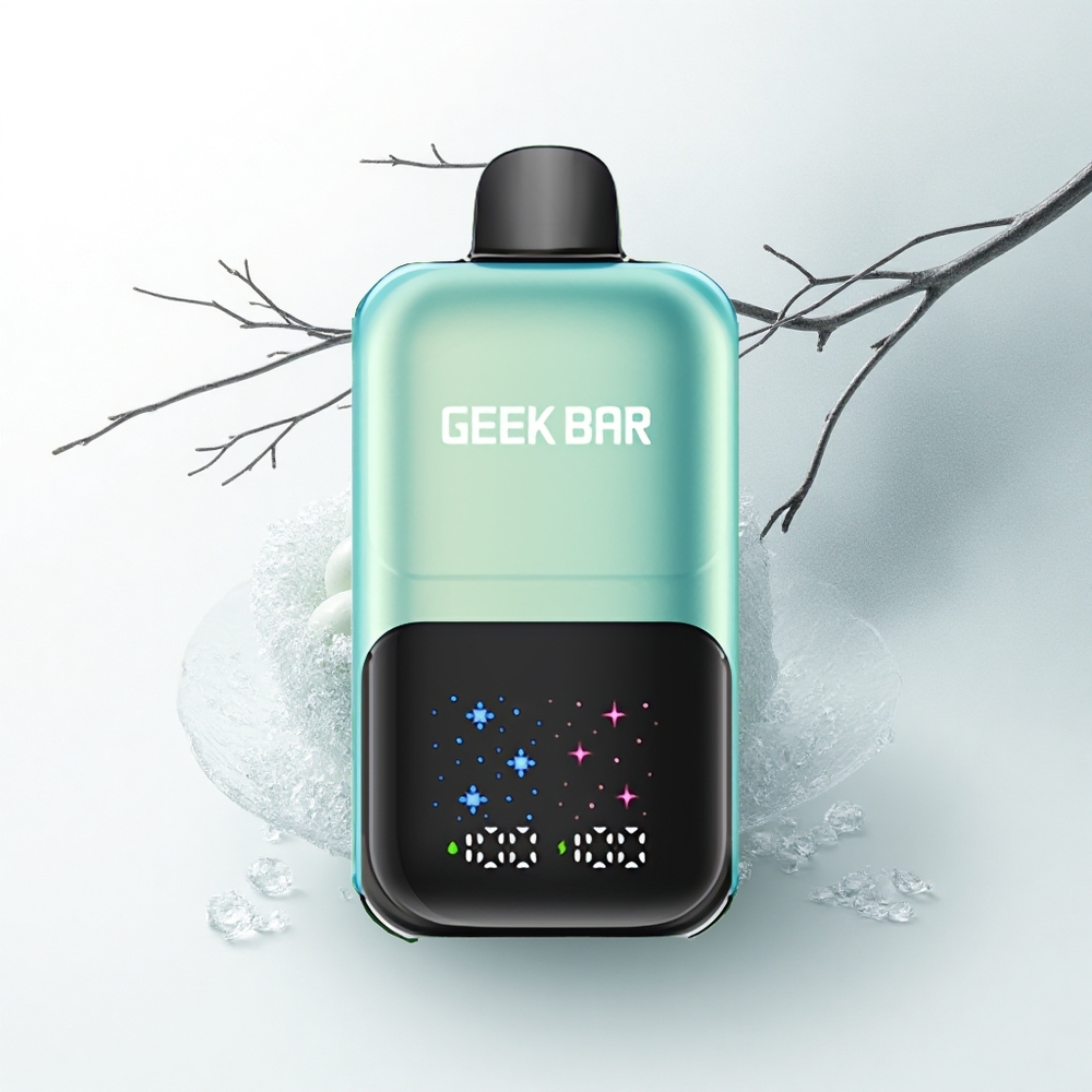 GEEK BAR 2GO 20ml 50000 Puffs Koele Munt IJs Met Aanpasbare Smaak/Verkoudheid en Oplaadbare Batterij