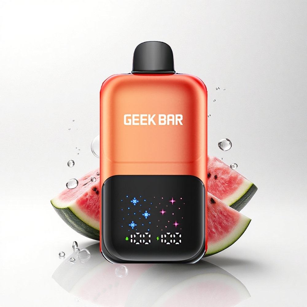 GEEK BAR 2GO 20ml 50000 Puffs Watermeloen Bubble Gum IJs met Aanpasbare Smaak en Koelte & Oplaadbare Batterij
