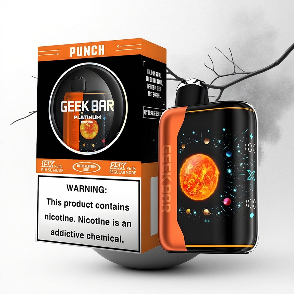 GEEK BAR Platinum Edition 25000 Puffs Punch Staalmat Dynamisch Dual Mesh