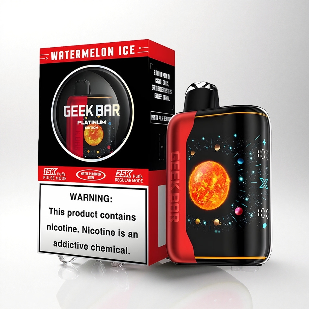 GEEK BAR Platinum Edition 25000 Puffs Watermeloen IJs met Dual Mesh Coil & 2% Nicotine