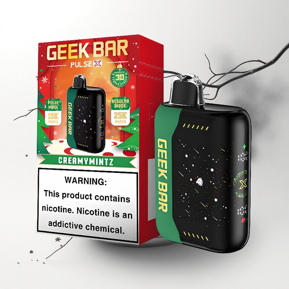 GEEK BAR Pulse X 25000 Puffs Kersteditie Dubbel Mesh Coil 18mL