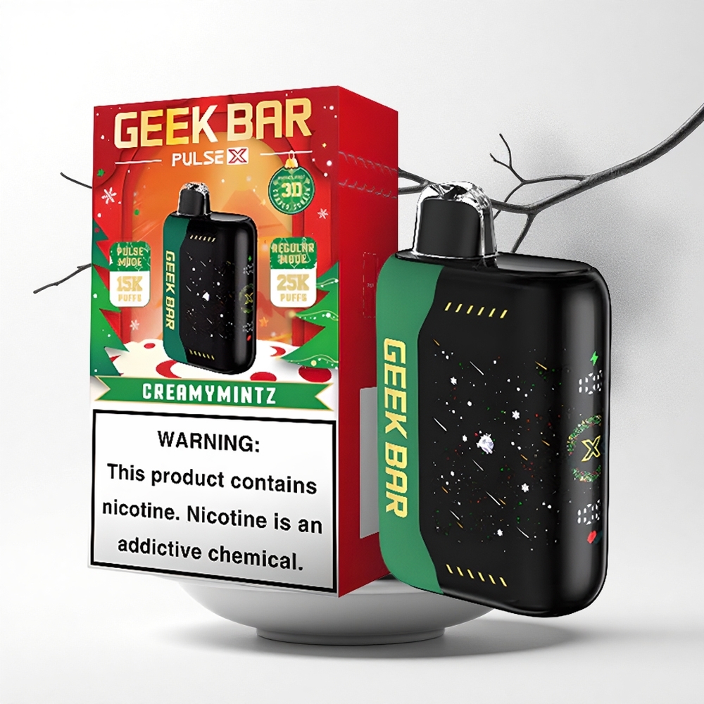 GEEK BAR Pulse X 25000 Puffs Kersteditie Dubbel Mesh Coil 18mL