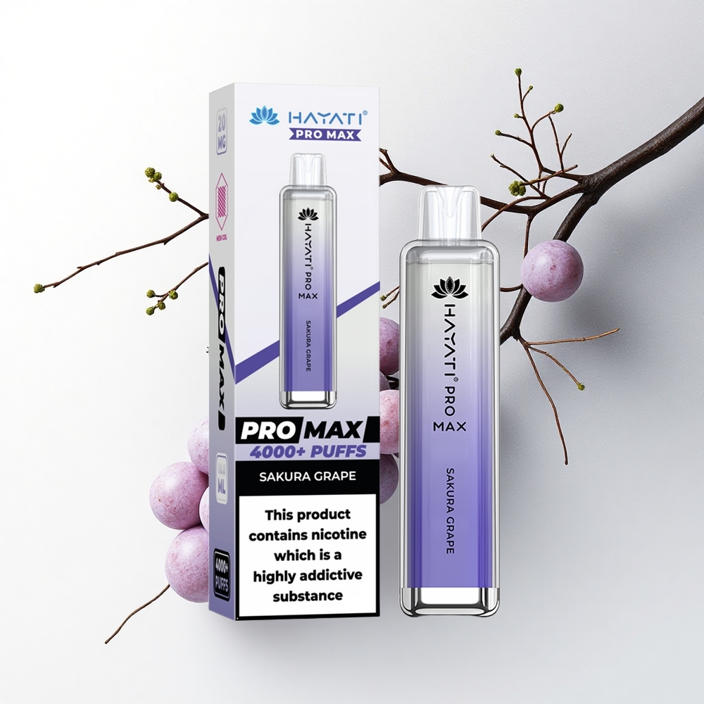 Hayati Pro Max 4000 Puffs Bloesem Druif Dual Coil 1400mAh