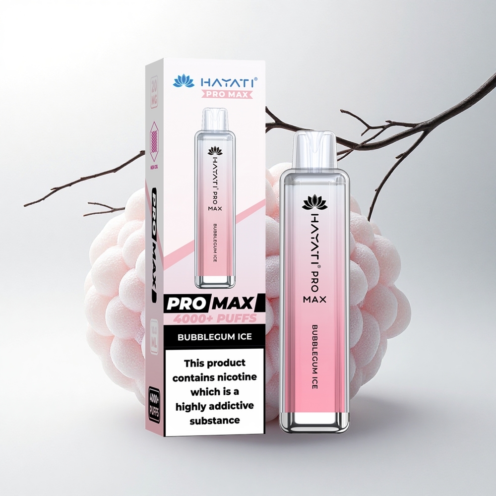 Hayati Pro Max 4000 Puffs Bubblegum IJs 2ml 1400mAh Dual Mesh