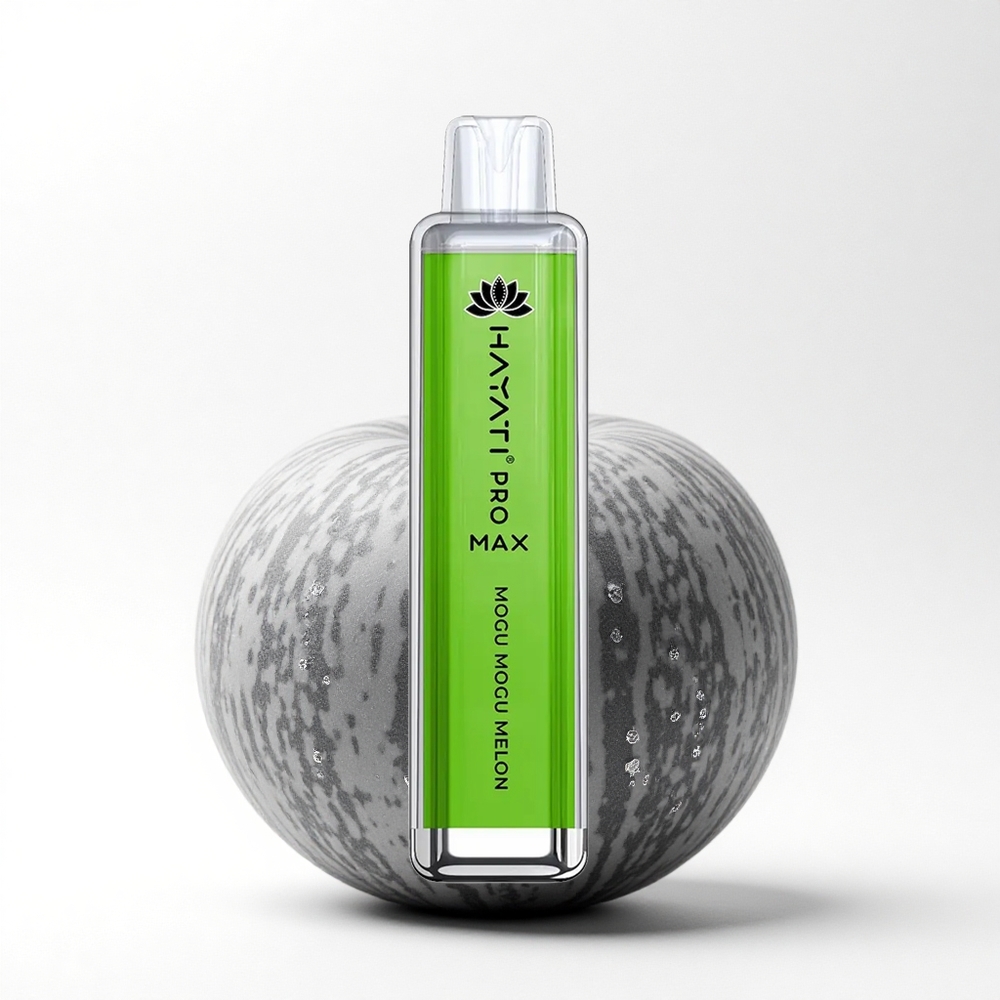 Hayati Pro Max 4000 Puffs Mogu Mogu Melon Kristal Oplaadbaar Dubbel Mesh