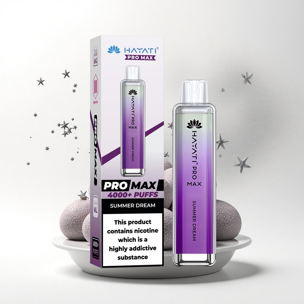 Hayati Pro Max 4000 Puffs Zomerdroom Rechargeable 2ml Dual Mesh