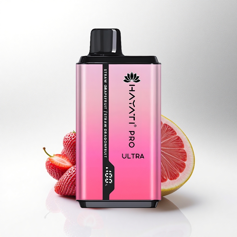 Hayati Pro Ultra 15000 Puffs Aardbei Grapefruit Aardbei Drakenvrucht 850mAh 24ml 2%