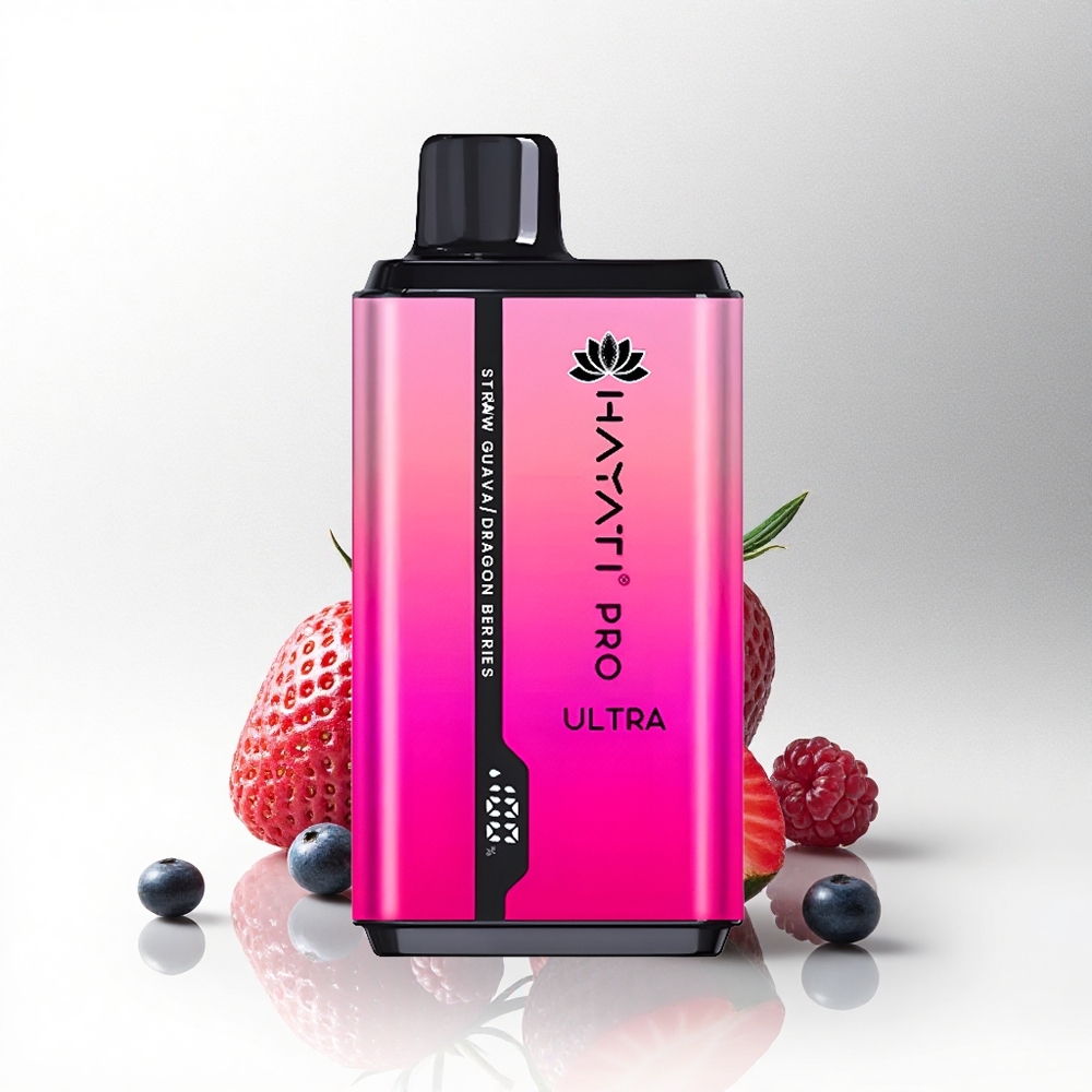 Hayati Pro Ultra 15000 Puffs Aardbei Guava Draken Bessen 850mAh 24ml 2%