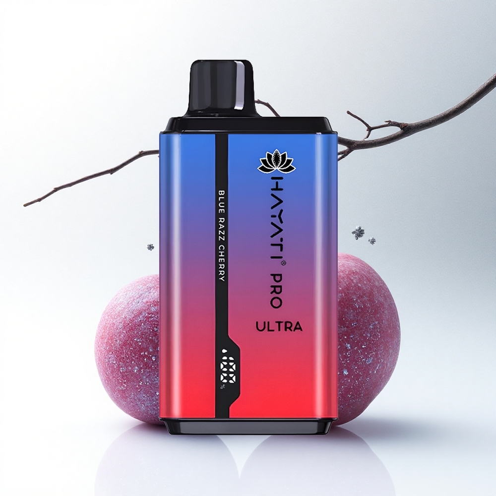 Hayati Pro Ultra 15000 Puffs Blauwe Framboos Kers 850mAh 24ml
