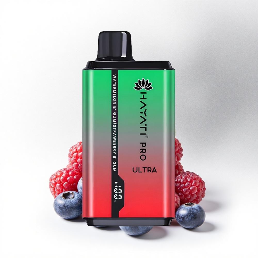 Hayati Pro Ultra 15000 Puffs Blauwebes Framboos Kers Citroen & Blauwebes 850mAh 24ml 2%