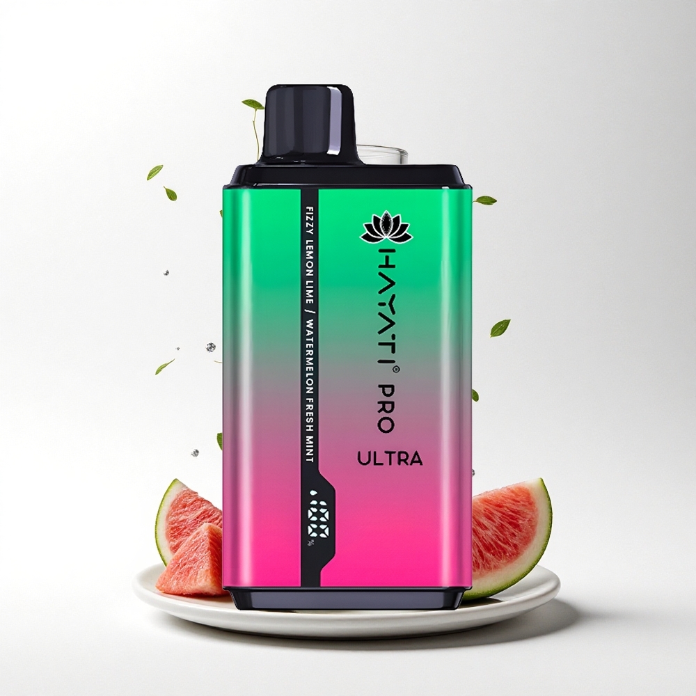 Hayati Pro Ultra 15000 Puffs Frisse Munt Watermeloen met Bruisend Citroen & Limoen en 850mAh