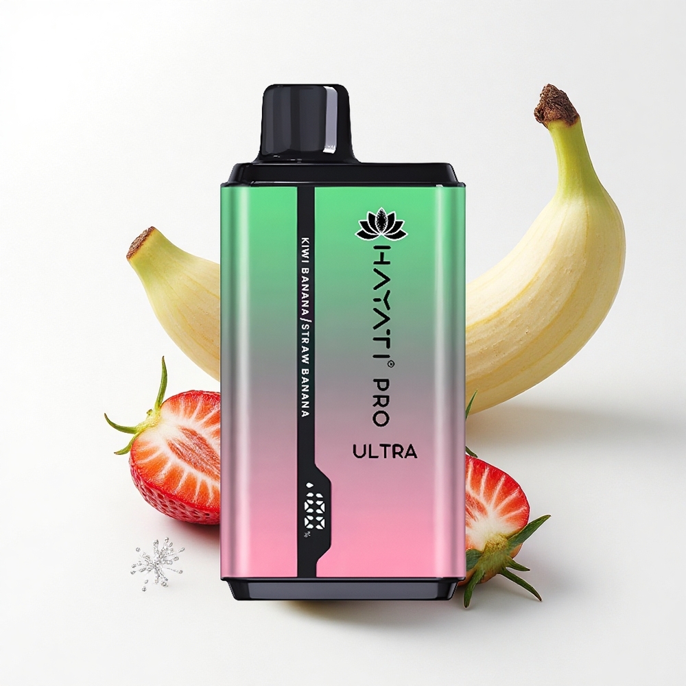 Hayati Pro Ultra 15000 Puffs Kiwi Banaan Aardbei Banaan 850mAh 24ml 2%