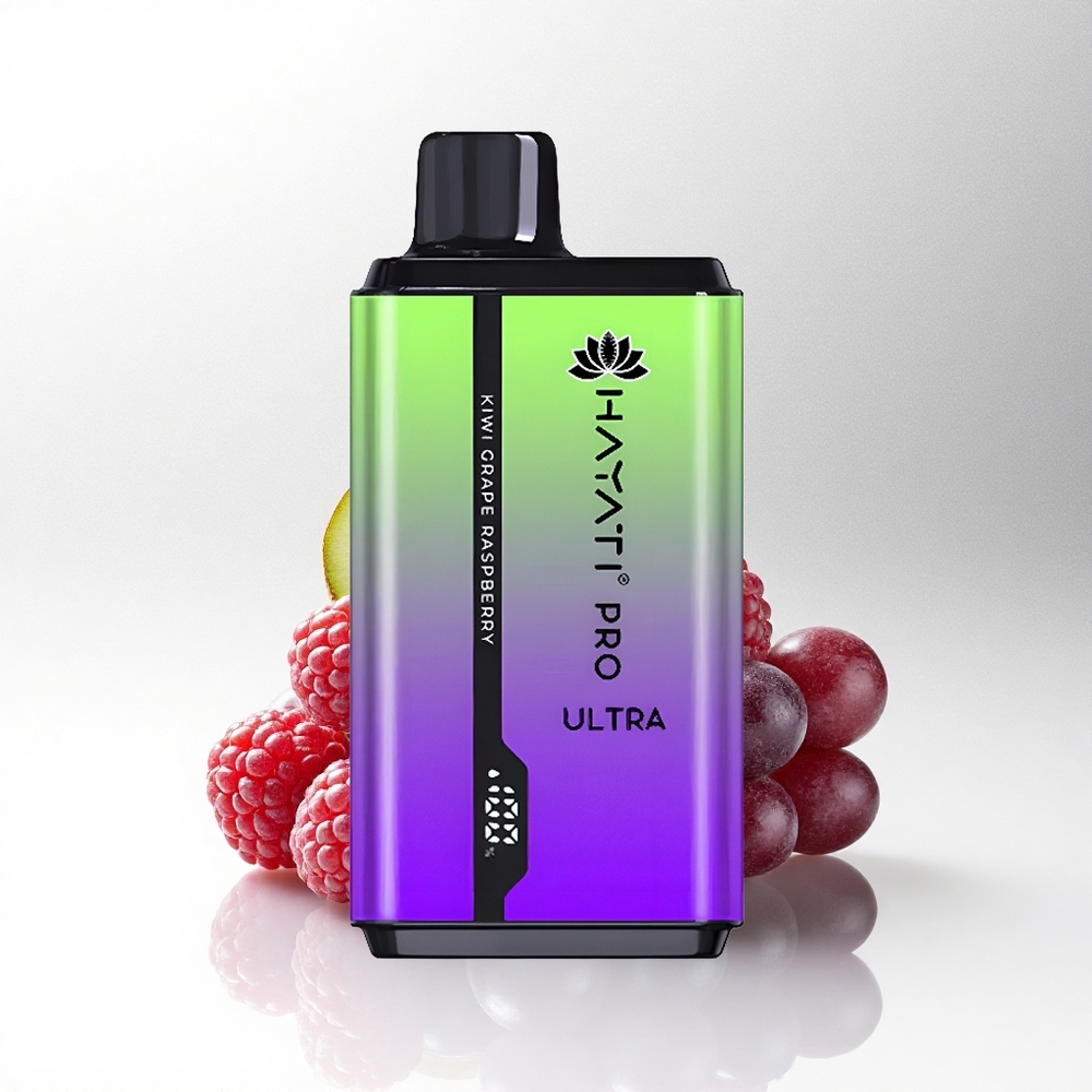 Hayati Pro Ultra 15000 Puffs Kiwi Druif Framboos 850mAh 24ml