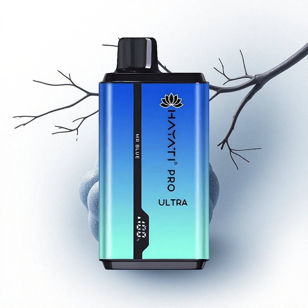 Hayati Pro Ultra 15000 Puffs Meneer Blauw Dubbele Vloeistof 2% Nicotine
