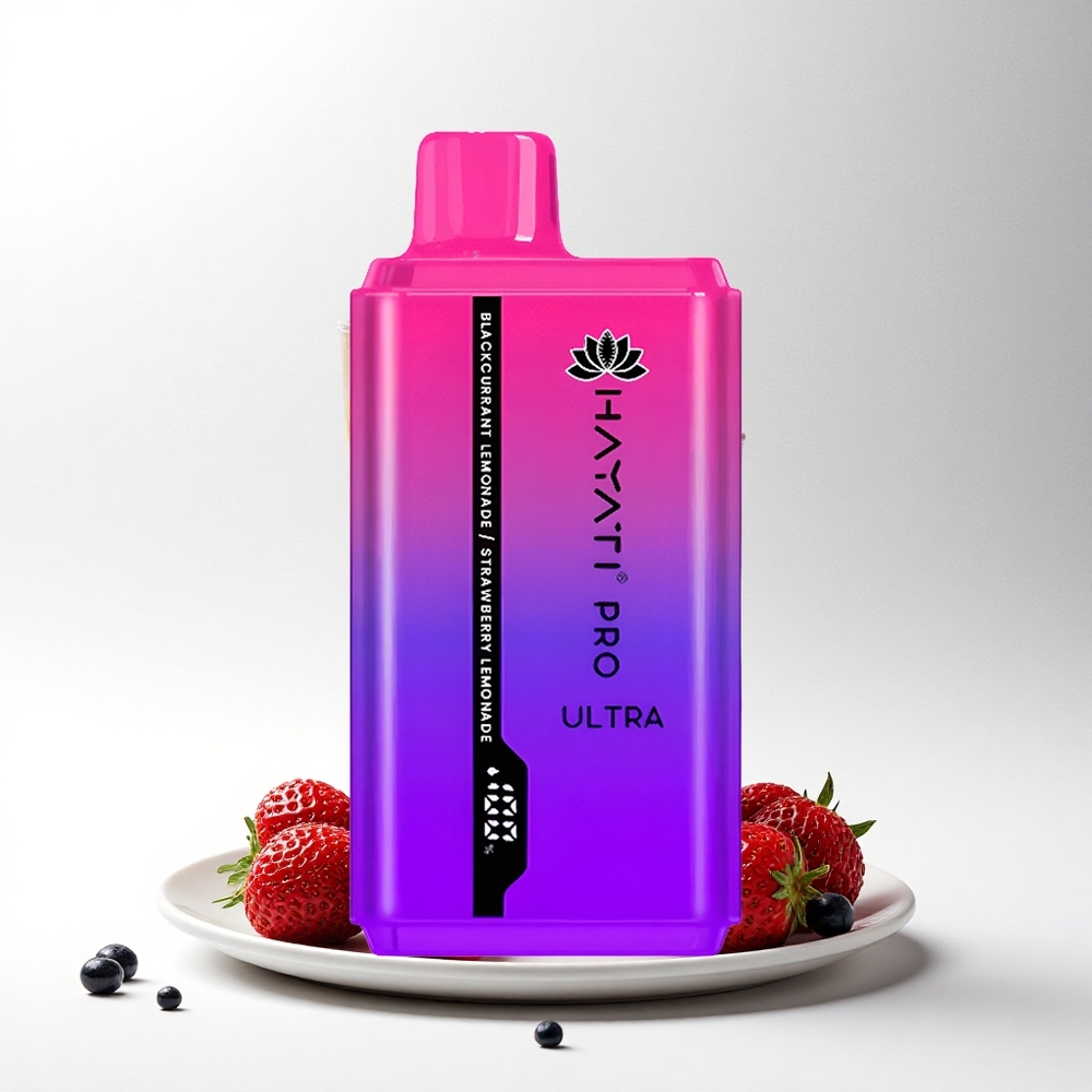Hayati Pro Ultra 15000 Puffs Zwarte Bes Citroenlimonade Aardbeienlimonade 850mAh 24ml
