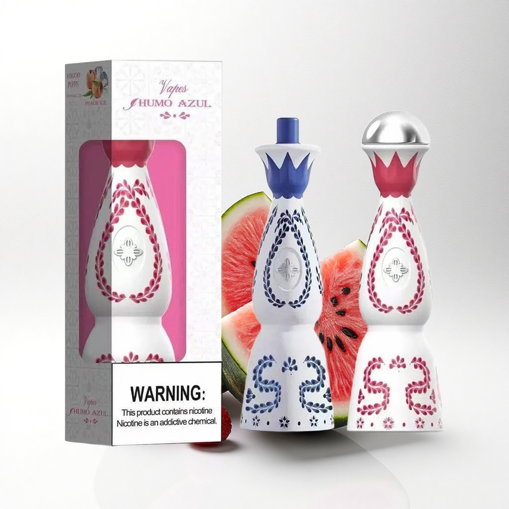 Humo Azul 15000 Puffs Aardbei Watermeloen 5% 20mL Mesh