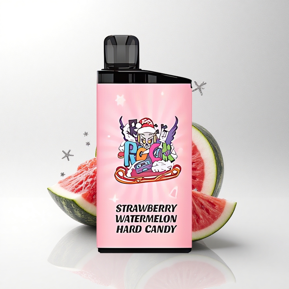IGET Bar 3500 Puffs Aardbei Watermeloen Harde Snoep met 1400 mAh Batterij en 1.2 Ohm Mesh Coil