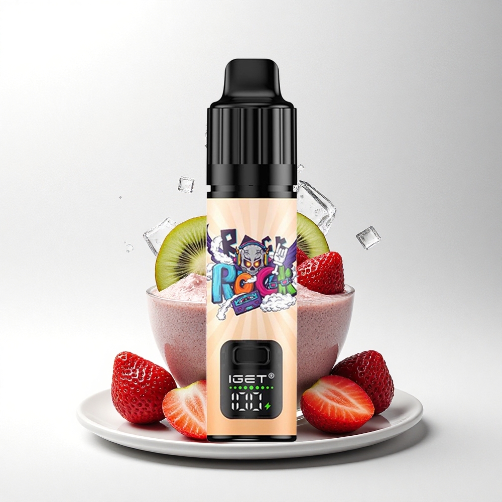 IGET BAR PLUS S3 POD 10000 Puffs Aardbei Kiwi IJskap 18ml 5% Mesh